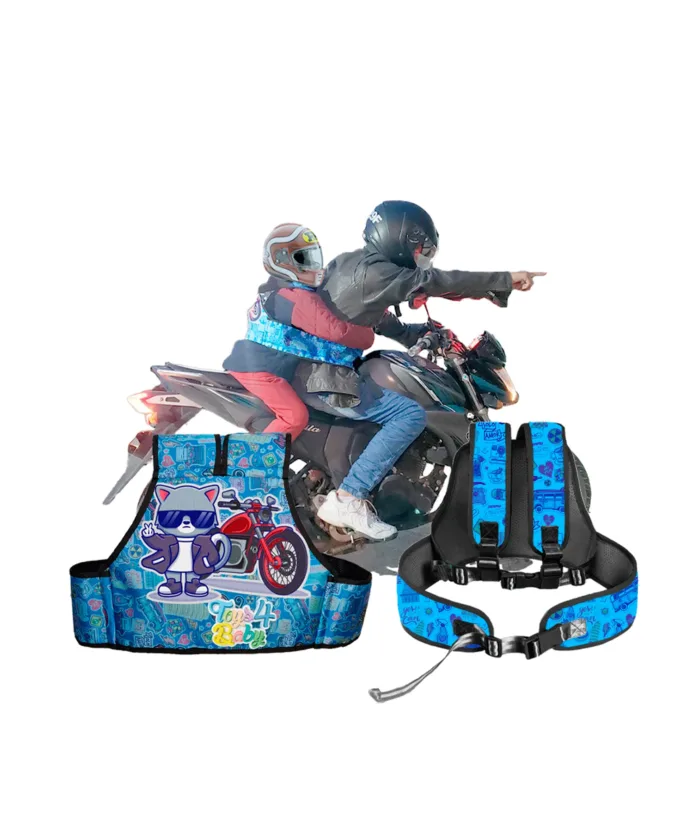 Cinturón de seguridad Moto Para Niños - Azul