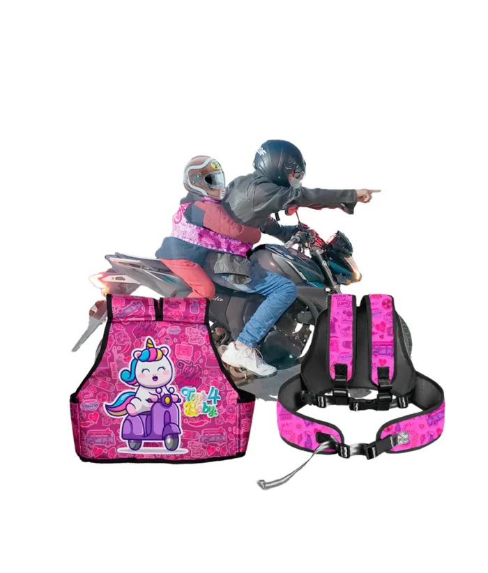 Cinturón de seguridad Moto Para Niños - Morado