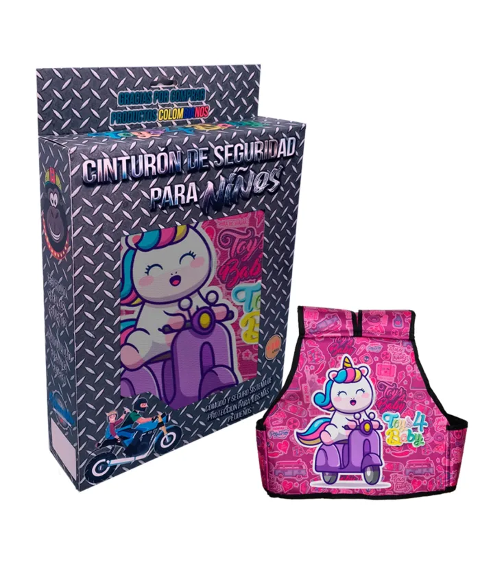 Cinturón de seguridad Moto Para Niños - Morado - Imagen 2