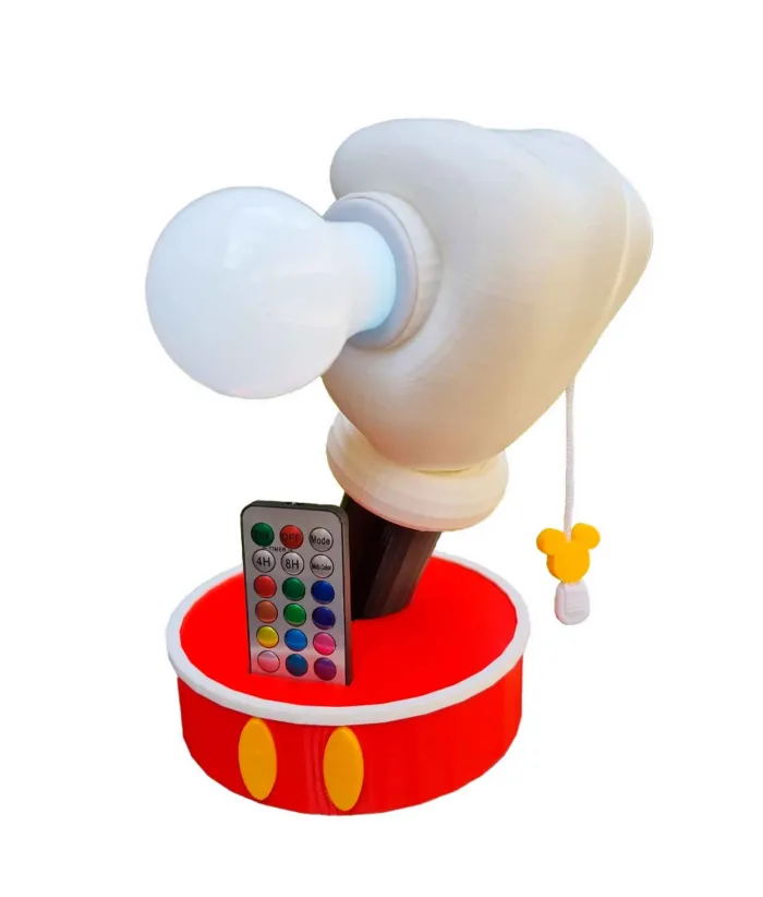 Lampara Mickey Luz 12 colores