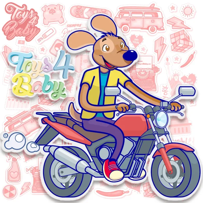 Cinturón de seguridad Moto Para Niños -Rojo - Imagen 5
